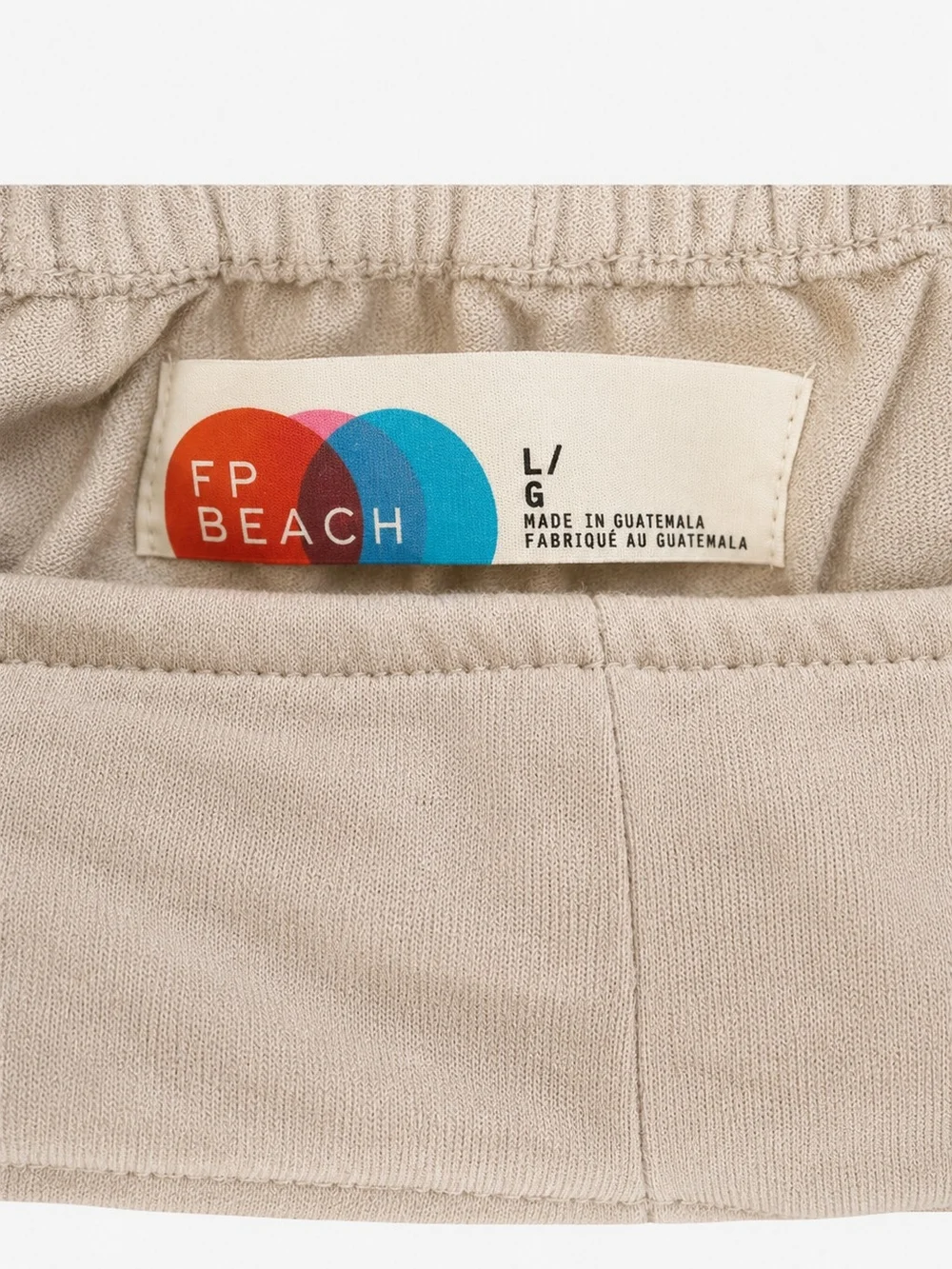 Free People FP Beach Nichola Romper L Beige Wide Leg Pocket Boho Chic Coastal - Picture 4 of 16